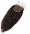 Kinky Straight Virgin Hair Lace Closures (4x4)