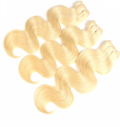 613 Platinum "BARBIE" Blonde Raw Virgin Burmese Hair